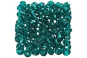 Creativ Company Faceted Beads Emerald Green 100pcs.