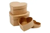 Creativ Company Hearts Boxes Papier-mache 3pcs.
