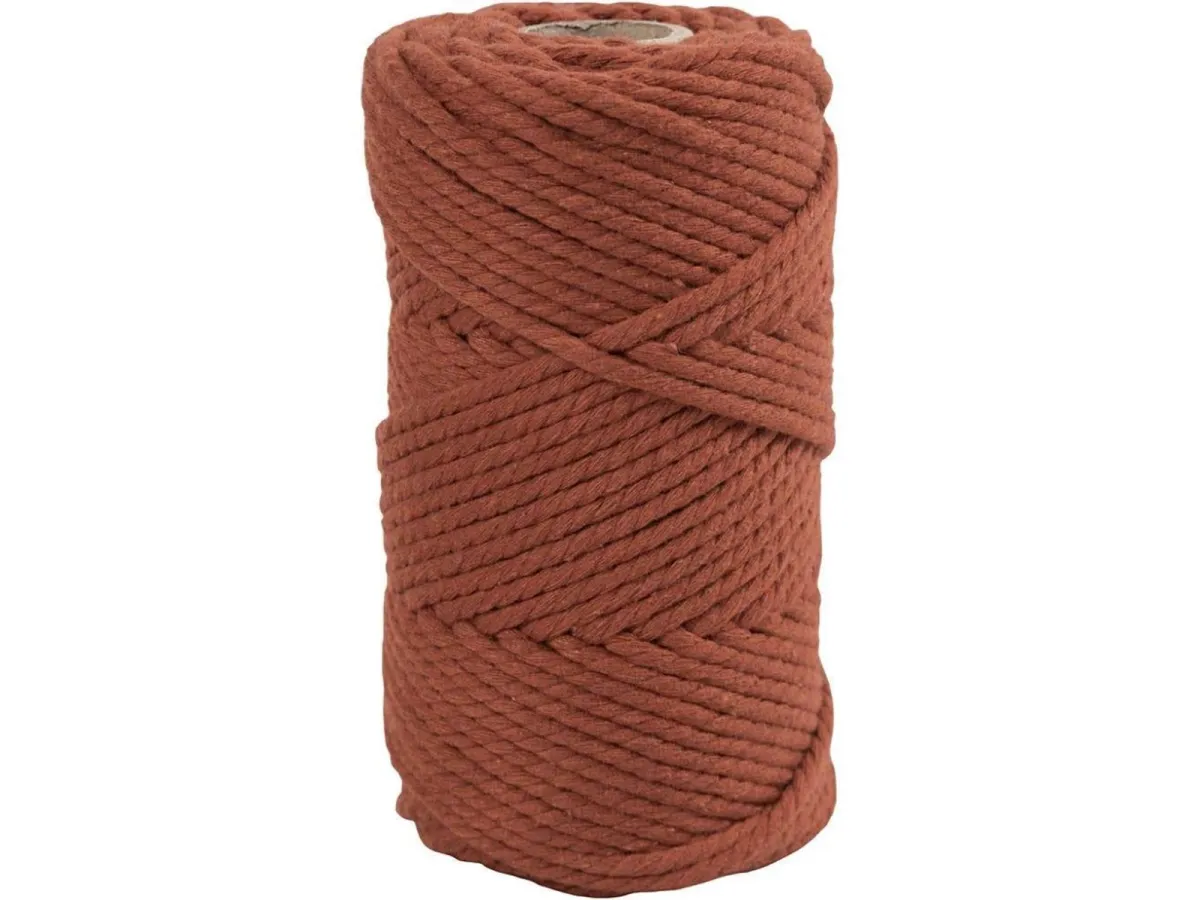 Creativ Company - Macrame Cord Bunt Orange 55m