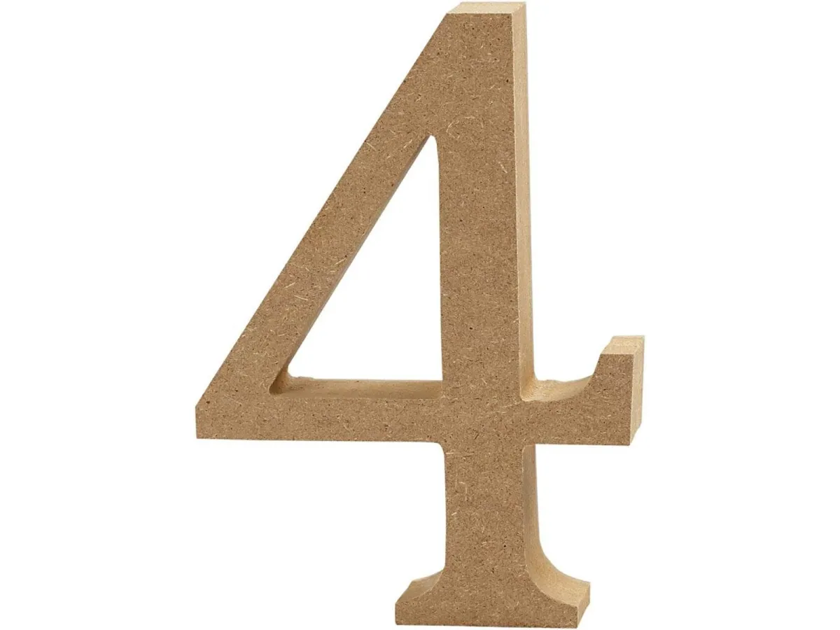 Creativ Company Number 4 MDF 13cm 1pc.