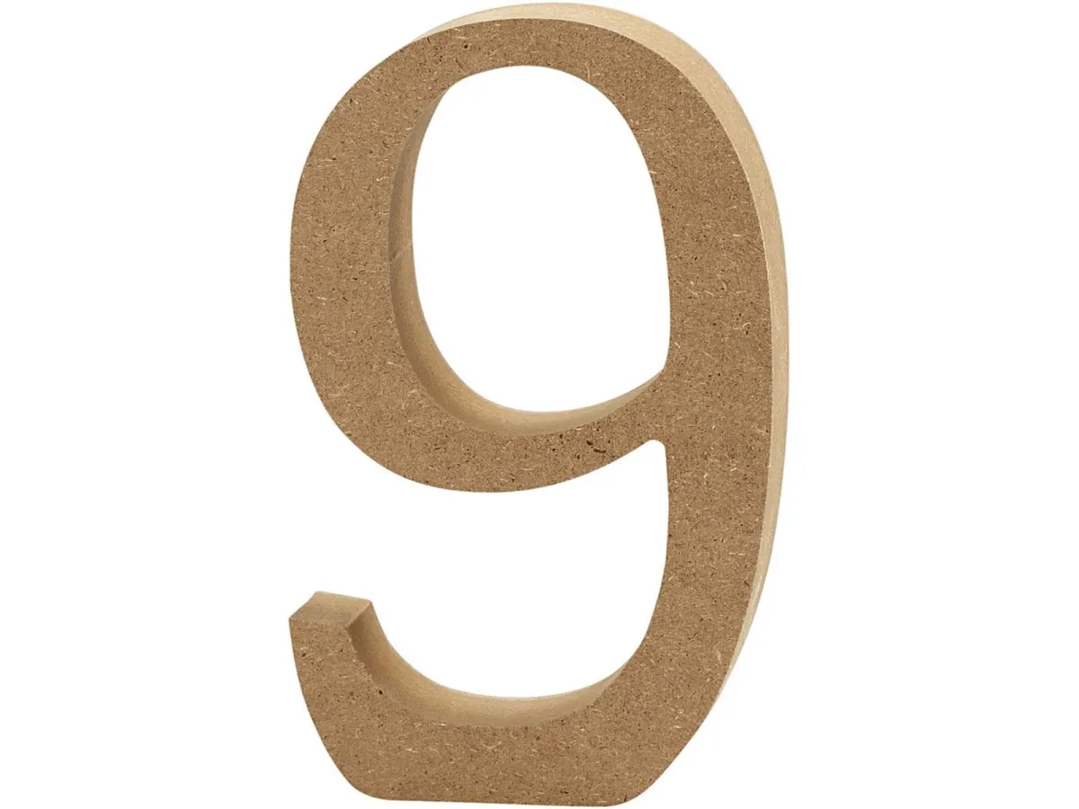 Creativ Company Number 9 MDF 8cm 1pc.