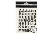 Creativ Company - Rub-On Stickers Letters and Numbers Black 2 Sheets