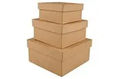 Creativ Company Square Boxes Papier-mache 3pcs.