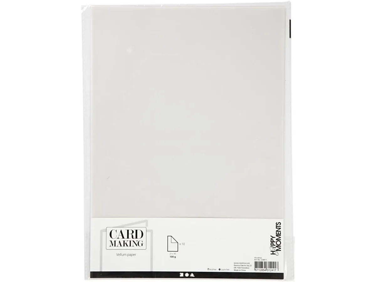 Creativ Company - Vellum paper A4 Off-white 10 Sheets