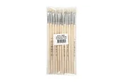 Creativ Company Wooden brushes No. 4 short handle 12pcs.