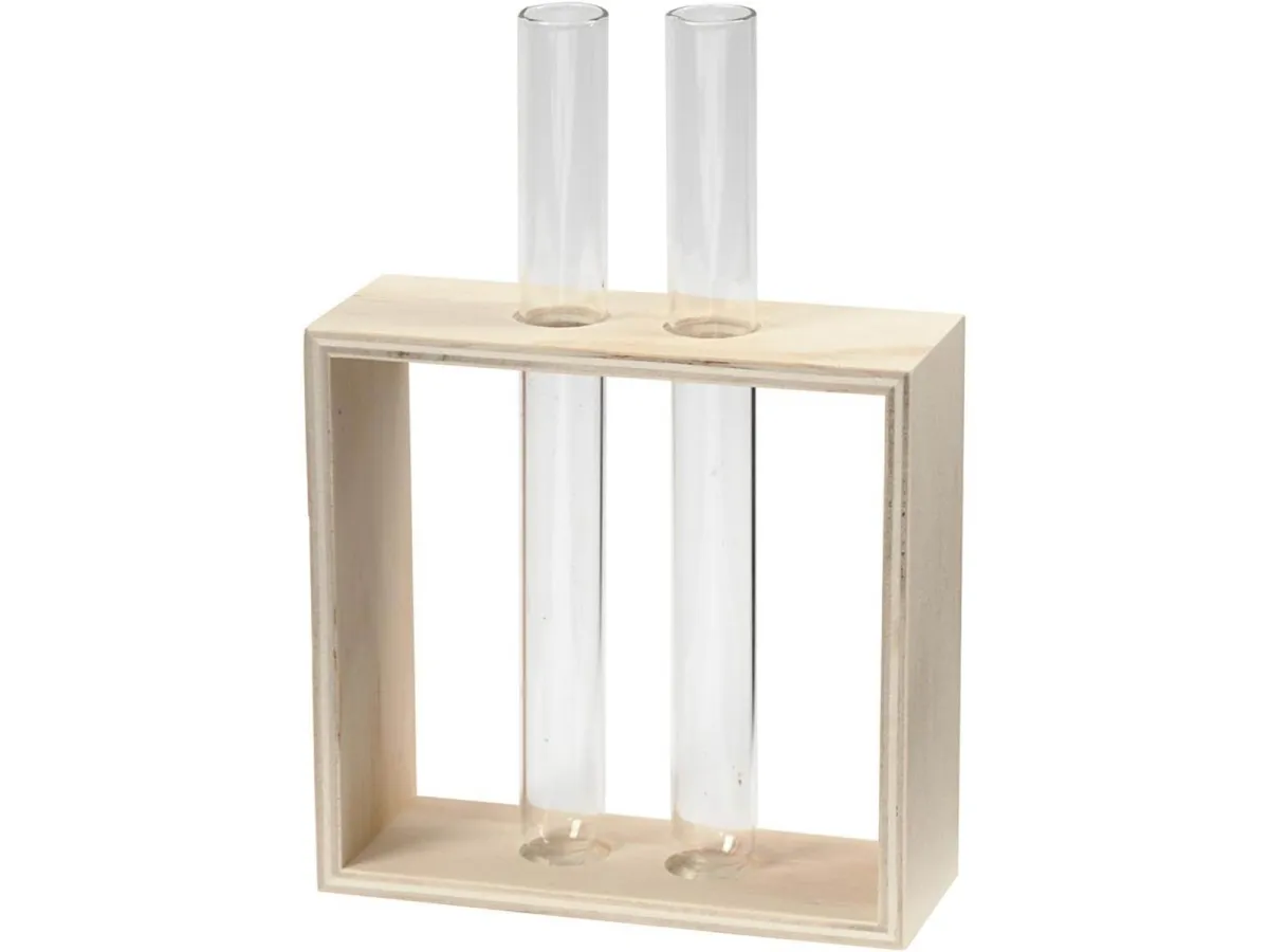 Creativ Company Wooden Rack with Test Tubes 3 pcs.