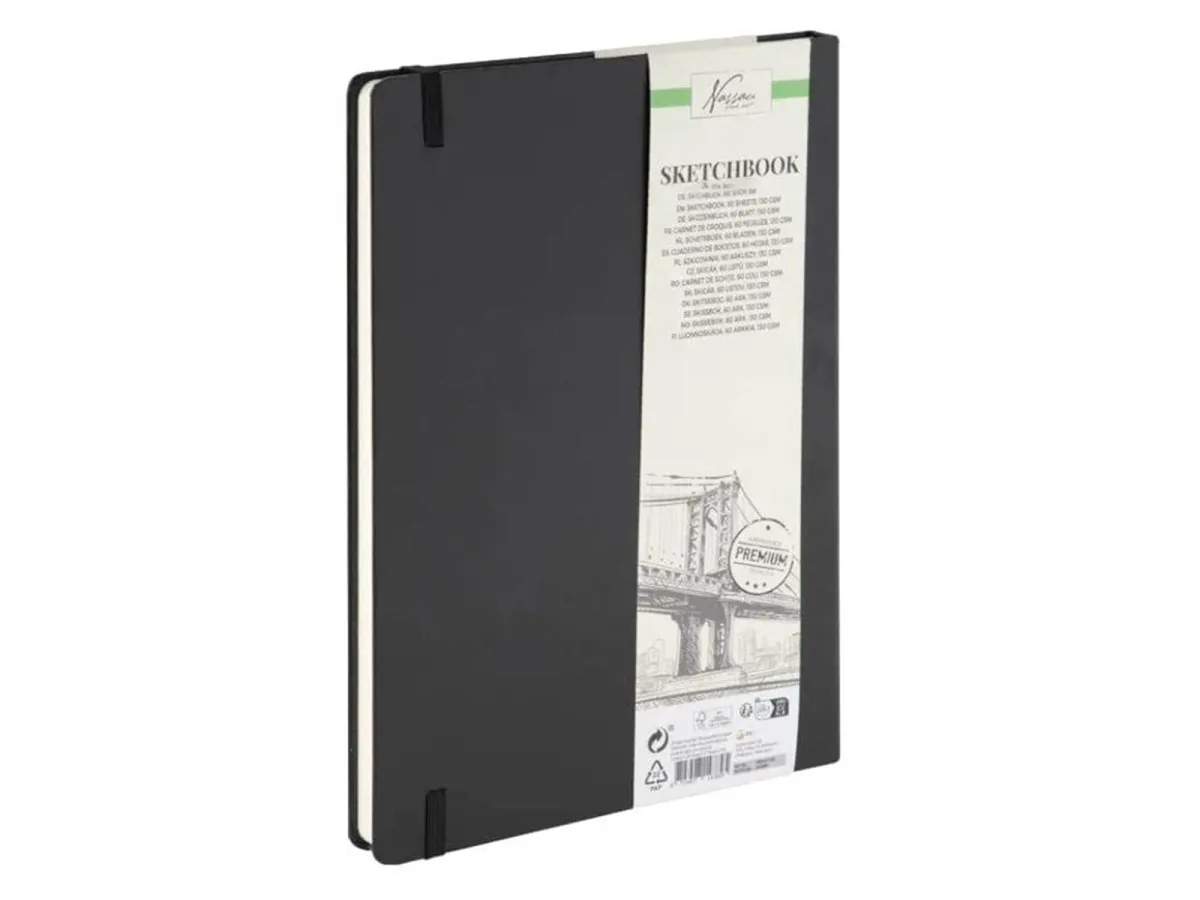 Creative Craft Group Sketchbook 9*14cm. 120 pages. 130g. Black