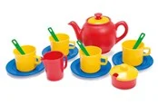 Dantoy Tea set in net L:19 cm 17 pcs