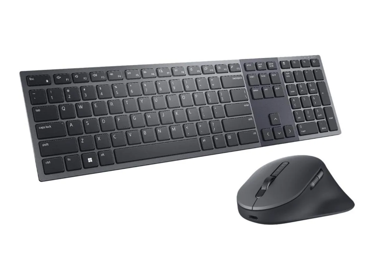 Dell Premier KM900 - keyboard and mouse set - collaboration - QWERTZ - German - graphite - Tastatur & Maus Set - Deutsch - Grau