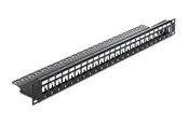 DeLOCK 19" Keystone Patch Panel 24-Port black