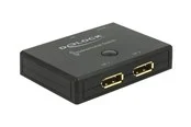 DeLOCK Displayport 2 - 1 Switch bidirectional 4K 60 Hz