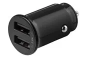 Deltaco 12/24 V USB car charger with compact size