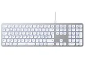Deltaco Aluminium Keyboard - Tastaturen - Nordisch - Silber