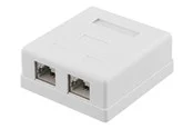 Deltaco CAT6A Shielding Wall Socket
