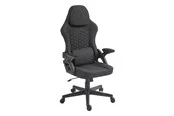 Deltaco DC130 Gaming chair in black with soft linen fabric - Schwarz