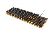 Deltaco GAMING GAM-021 - keyboard - Nordic - black/orange - Tastaturen - Nordisch - Schwarz