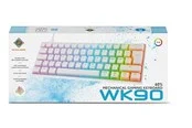 Deltaco Mech 60% Keyboard Pudding Keycaps Hot swap RGB - Gaming Tastaturen - Weiss