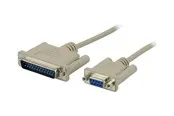 Deltaco Modem Cable DB9 female-DB25 male 3m