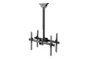 Deltaco Office ARM-0403 mounting kit - back-to-back telescopic - for 2 flat panels - black 45 kg 70" 200 x 200 mm