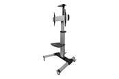 Deltaco Office Display Cart Adjustable with crank 50 kg 70" 200 x 200 mm