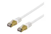 Deltaco patch cable - 1 m - white - Weiß - 1 meter