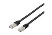 Deltaco patch cable - 10 m - black - Schwarz - 10 meter