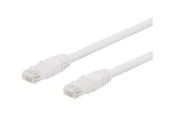 Deltaco patch cable - 10 m - white - Weiß - 10 meter