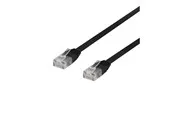 Deltaco patch cable - 30 cm - black - Schwarz - 0.3 meter