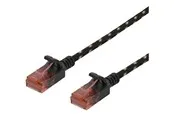 Deltaco patch cable - 50 cm - black - Schwarz - 0.5 meter