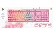 Deltaco PK75 RGB keyboard 105 keys UK membrane switch USB - Gaming Tastaturen - Pink