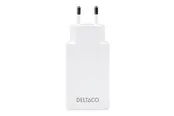 Deltaco power adapter - slim - 2 x USB-C - 67 Watt