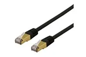 Deltaco SFTP-63SAH - patch cable - 3 m - black - Schwarz - 3 meter