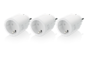 Deltaco SMART HOME switch WiFi 2.4GHz 1xCEE 7/3 10A timer 220-240V 3-pack white