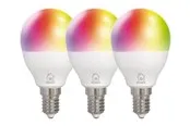 Deltaco Smart - LED light bulb - E14 - 5 W - RGB light - 2700-6500 K - white (pack of 3)