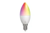 Deltaco Smart - LED light bulb - shape: C37 - E14 - 4.9 W - RGB/white light - 2700-6500 K - white