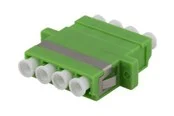 Deltaco Snap-in fiber mating sleeve 4xLC-LC Single mode.