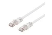 Deltaco STP-603VAU - patch cable - 30 cm - white - Weiß - 0.3 meter