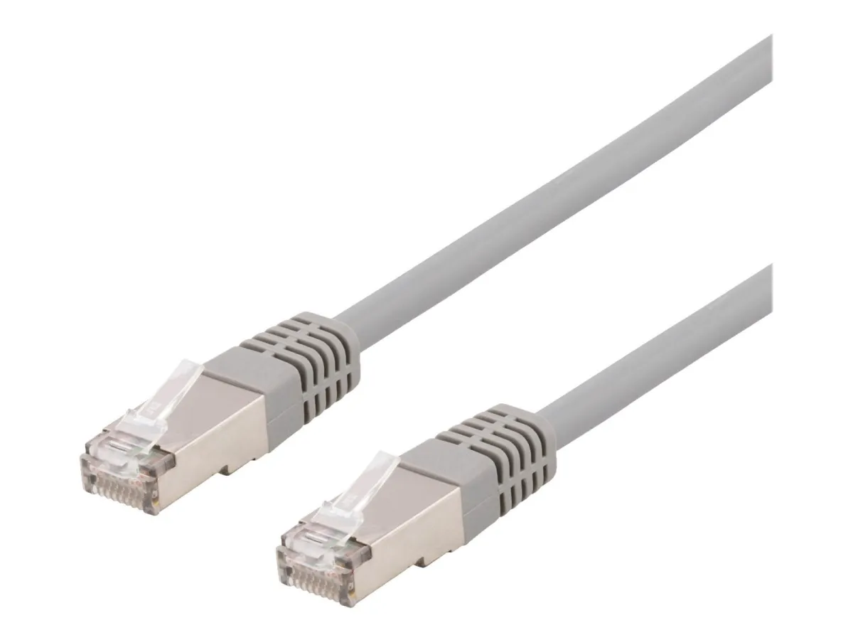 Deltaco STP-615AU - patch cable - 15 m - grey - Grau - 15 meter