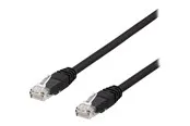 Deltaco TP-63SAU - patch cable - 3 m - black - Schwarz - 3 meter