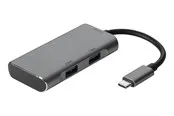 Deltaco USB 3.1 Gen 2 hubb 2xUSB-C 2xUSB-A spc USB-Hubs - 4 - Grau
