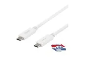 Deltaco - USB-C cable - 24 pin USB-C to 24 pin USB-C - 1 m