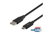 Deltaco USB-C Cable - USB to 24 pin USB-C - 25 cm
