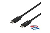 Deltaco USBC-1121M - USB-C cable - 24 pin USB-C to 24 pin USB-C - 50 cm