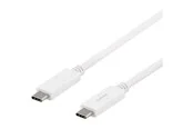 Deltaco USBC-1502M - USB-C cable - 24 pin USB-C to 24 pin USB-C - 1 m