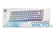 Deltaco WK70 Membrane 60% Keyboard with semi transparent case - Gaming Tastaturen - Weiss