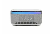 DENVER CRQ-225 - FM Clock Radio - with Bluetooth function & wireless charging - Gray - AM/FM - Grau