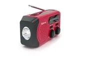 DENVER SCR-2010 - Emergency Radio - Solar - Dynamo - 2000mAh Powerbank - AM/FM - Rot