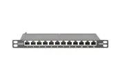 DIGITUS 12-Port CAT 6A Slim Patch Panel