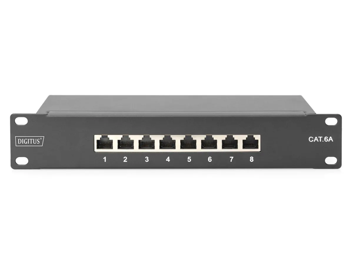 DIGITUS 8-Port 1U CAT 6A Patch Panel