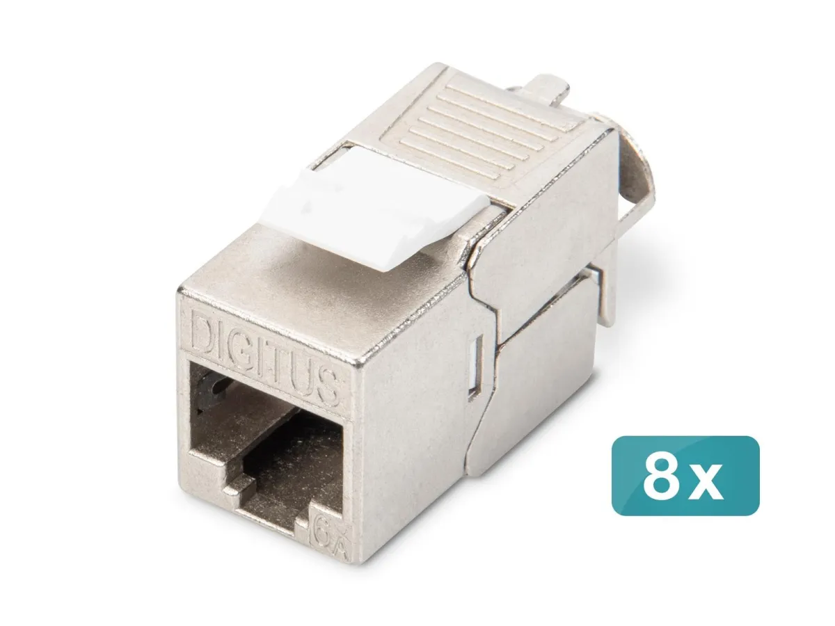 DIGITUS CAT 6A Keystone Module (8-Pack)